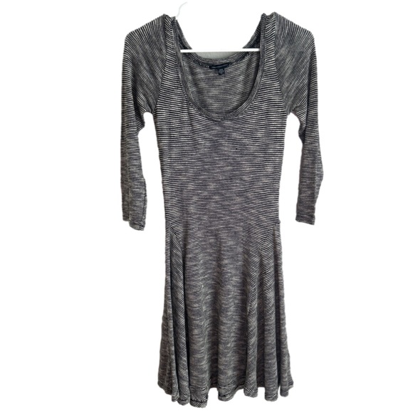 American Eagle Fit and Flare Black and White Dress - Picture 2 of 7